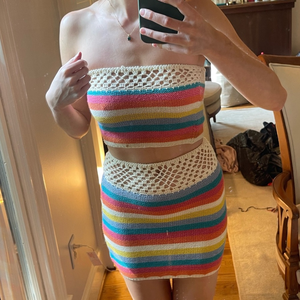 Crotchet multicolor set